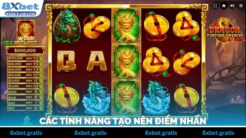 Tính năng tạo sự cuốn hút cho Fortune Dragon 8XBET